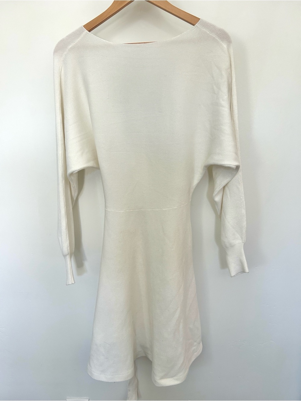 Long Sleeve Sweater Wrap Dress - Picture 8 of 13